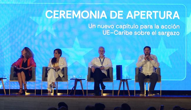 Unión Europea y Caribe impulsan desde Cancún inversiones para transformar el sargazo en una cadena de valor regional